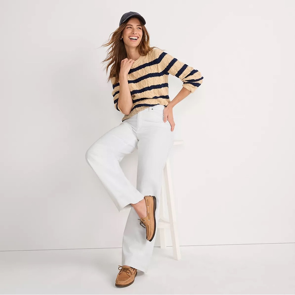 Lands' End High Rise Wide Leg Denim Jeans - Picture 4 of 4